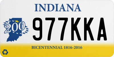IN license plate 977KKA