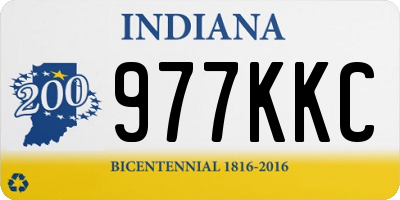 IN license plate 977KKC