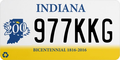 IN license plate 977KKG