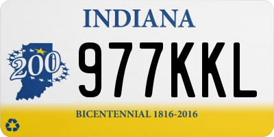IN license plate 977KKL