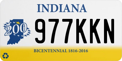 IN license plate 977KKN