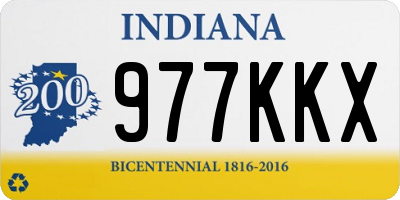 IN license plate 977KKX