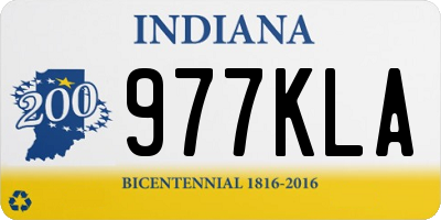 IN license plate 977KLA