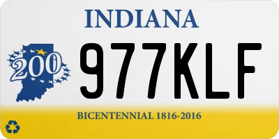 IN license plate 977KLF