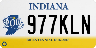 IN license plate 977KLN