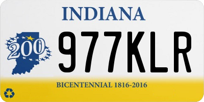 IN license plate 977KLR