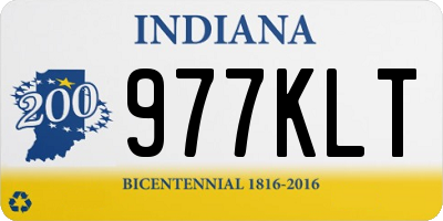 IN license plate 977KLT