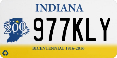 IN license plate 977KLY
