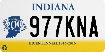 IN license plate 977KNA