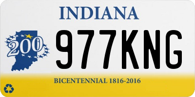 IN license plate 977KNG