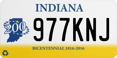 IN license plate 977KNJ