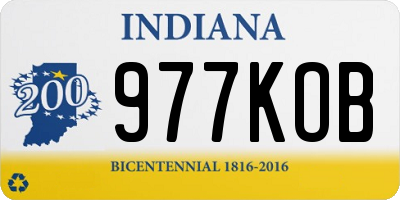 IN license plate 977KOB