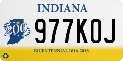 IN license plate 977KOJ