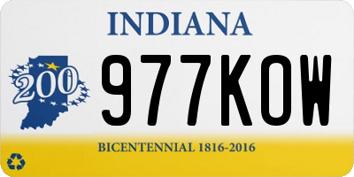 IN license plate 977KOW
