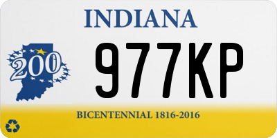 IN license plate 977KP