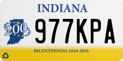 IN license plate 977KPA