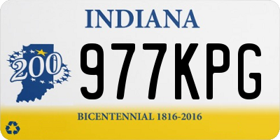 IN license plate 977KPG