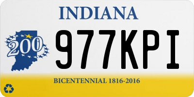 IN license plate 977KPI