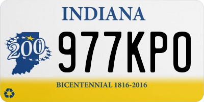 IN license plate 977KPO