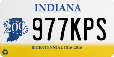 IN license plate 977KPS