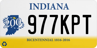 IN license plate 977KPT