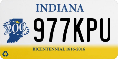 IN license plate 977KPU