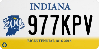 IN license plate 977KPV
