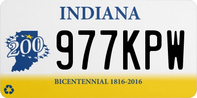 IN license plate 977KPW