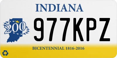 IN license plate 977KPZ