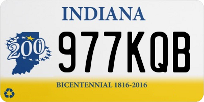 IN license plate 977KQB