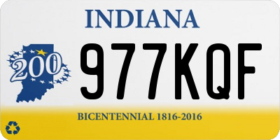 IN license plate 977KQF