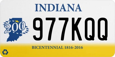 IN license plate 977KQQ