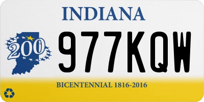 IN license plate 977KQW
