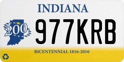 IN license plate 977KRB