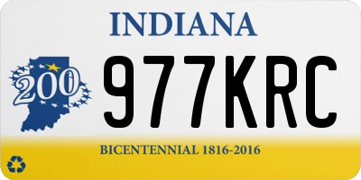 IN license plate 977KRC