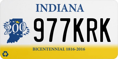 IN license plate 977KRK