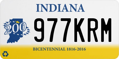 IN license plate 977KRM