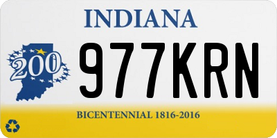 IN license plate 977KRN