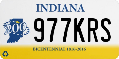 IN license plate 977KRS