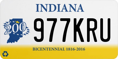 IN license plate 977KRU