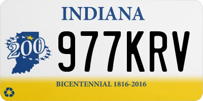IN license plate 977KRV