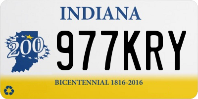 IN license plate 977KRY