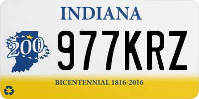 IN license plate 977KRZ