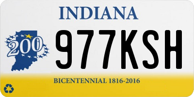 IN license plate 977KSH