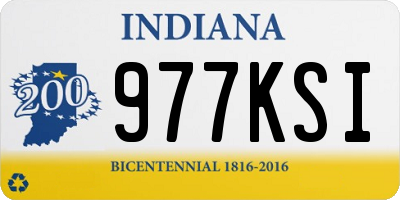 IN license plate 977KSI