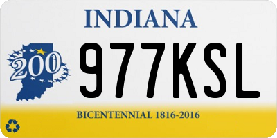 IN license plate 977KSL