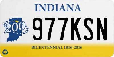 IN license plate 977KSN