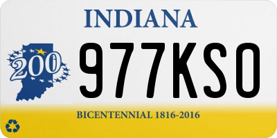 IN license plate 977KSO