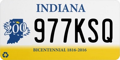 IN license plate 977KSQ