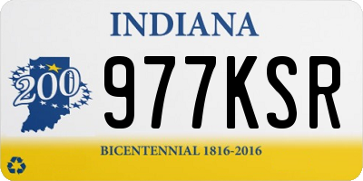 IN license plate 977KSR